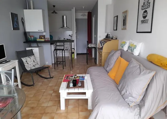 Apartment F1 Veranda Jardinet En Front De